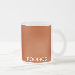 Rooibos roter brauner Name Mattglastasse