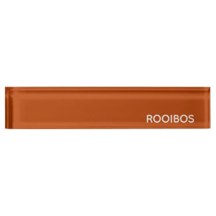 Rooibos roter brauner Name Namensplakette