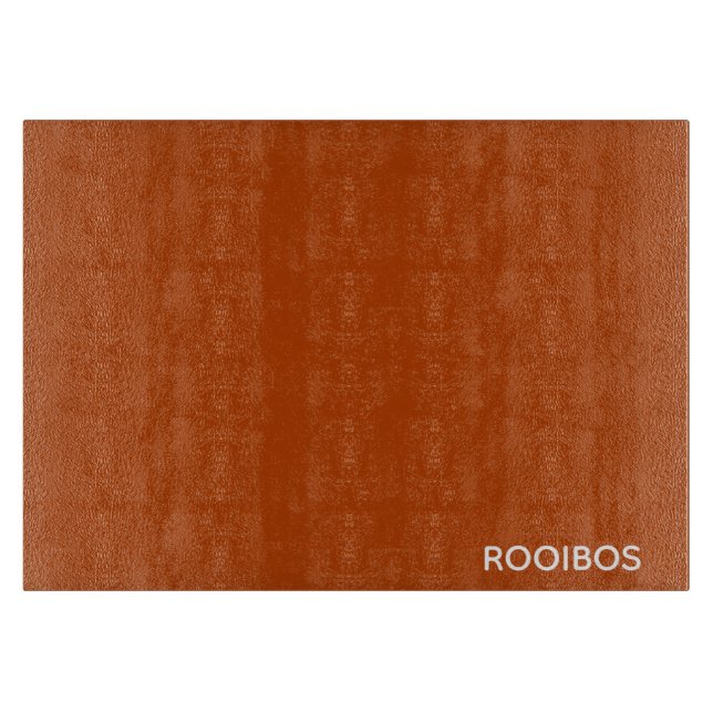 Rooibos roter brauner Name Schneidebrett (Vorderseite)