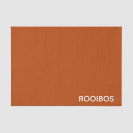 Rooibos roter brauner Name Seidenpapier