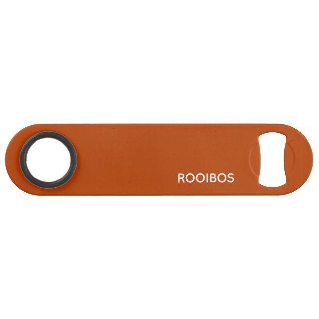 Rooibos roter brauner Name Speed Flaschenöffner (Vorderseite (Horizontal))