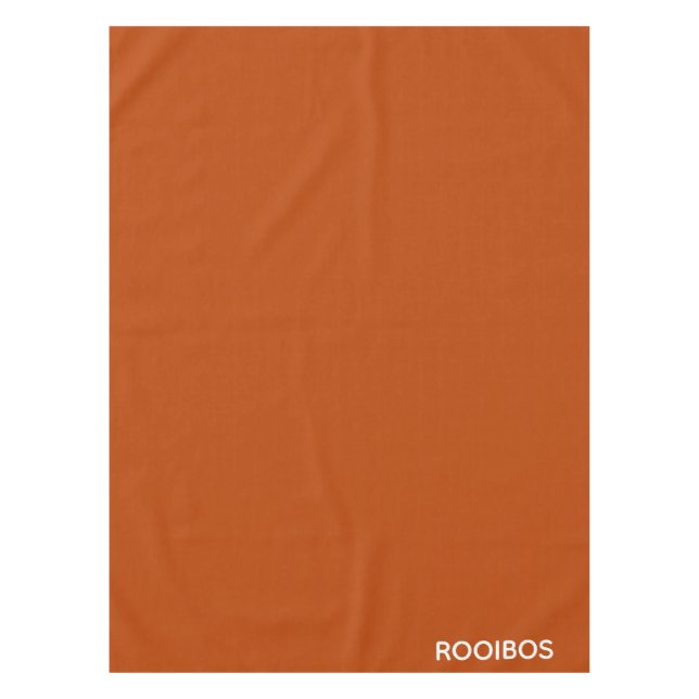 Rooibos roter brauner Name Tischdecke (Vorderseite)