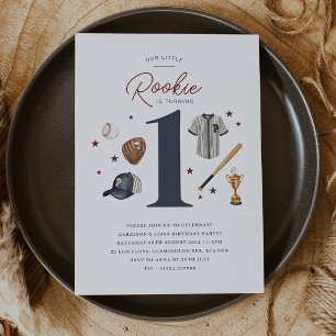 Rookie 1. Geburtstag - 1 Einladung