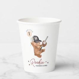 Rookie 1. Geburtstagsbär Pappbecher