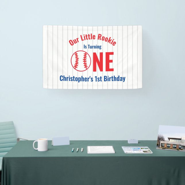 Rookie Baseball 1. Geburtstag Banner (Messe)