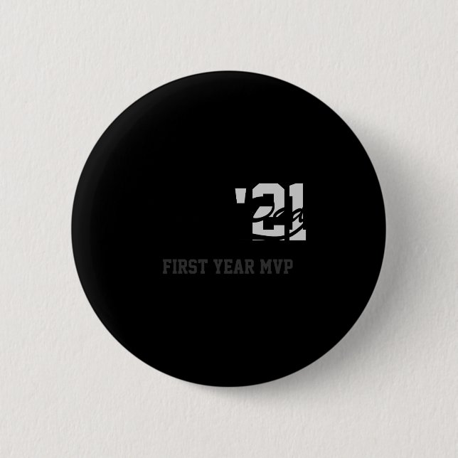 Rookie Dad First Year Mvp Srty T Shirt  Button (Vorderseite)