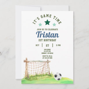 Rookie de football 1er anniversaire Invitation