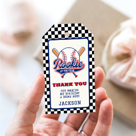 Rookie des Jahres Baseball Custom Geburtstagsparte Geschenkanhänger