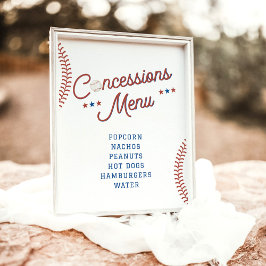 Rookie des Jahres Baseball Konzessionsstand Poster