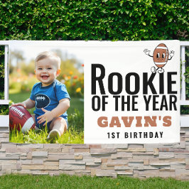 Rookie des Jahres Fußball Vinyl Geburtstag Banner