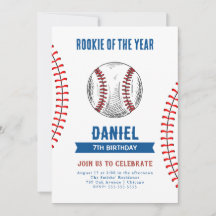 Rookie des Jahres Geburtstag Baseball-Party