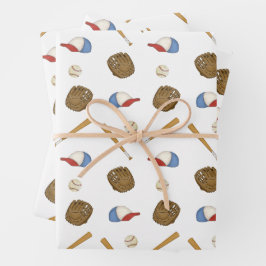 Rookie des Jahres Nostalgische Baseball Geschenkwr Geschenkpapier Set