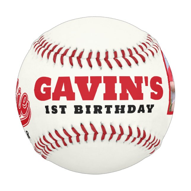 Rookie des Personalisierten Fotos Baseball (Vorderseite)