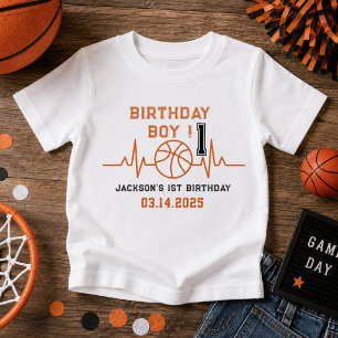 Rookie of the Year 1. Geburtstags-Basketball Baby T-shirt