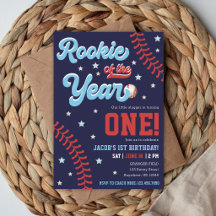 Rookie of the Year Baseball 1. Geburtstagsfoto