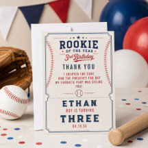 Rookie of the Year Baseball 3. Geburtstagsfeier