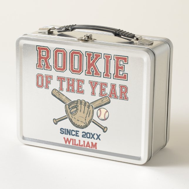 Rookie of the Year Baseball Metall Brotdose (Vorderseite)