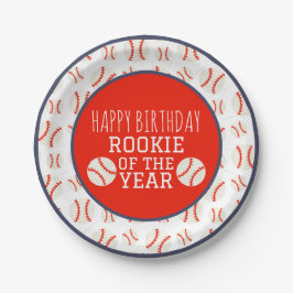 Rookie of the Year Baseball-Papierteller Pappteller