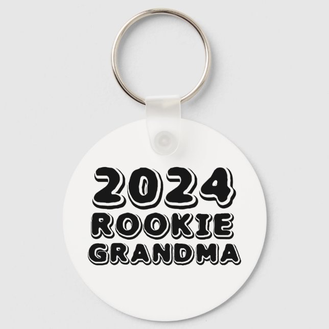 Rookie-Oma-Schlüsselkette 2024 Schlüsselanhänger (Vorderseite)