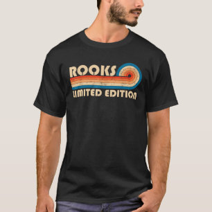 ROOKS Nachname Retro Vintag 80er 90s Geburtstag Re T-Shirt
