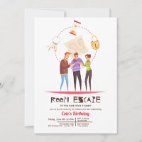 Room Escape Party Einladung