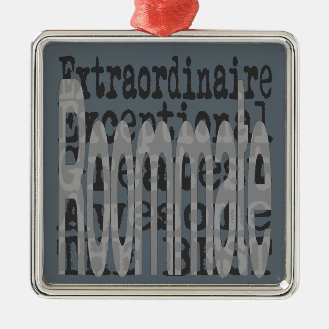 Roommate Extraordinaire Ornament Aus Metall (Vorne)