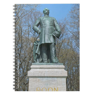 Roon Statue in Berlin Notizblock