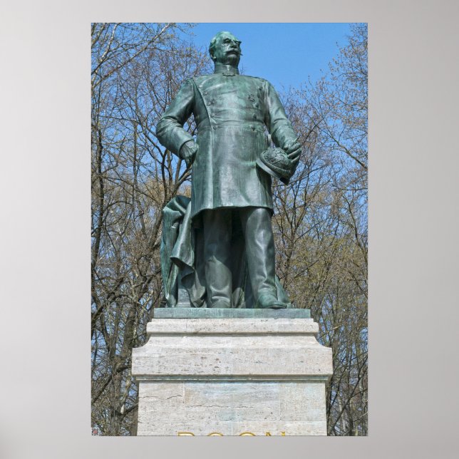 Roon Statue in Berlin Poster (Vorne)