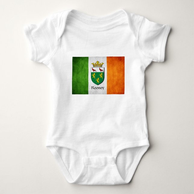 Rooney Irish Flag Baby Strampler (Vorderseite)