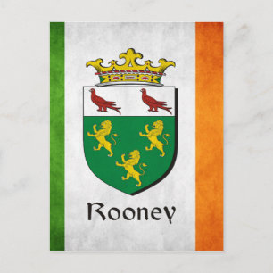 Rooney Irish Flag Postkarte