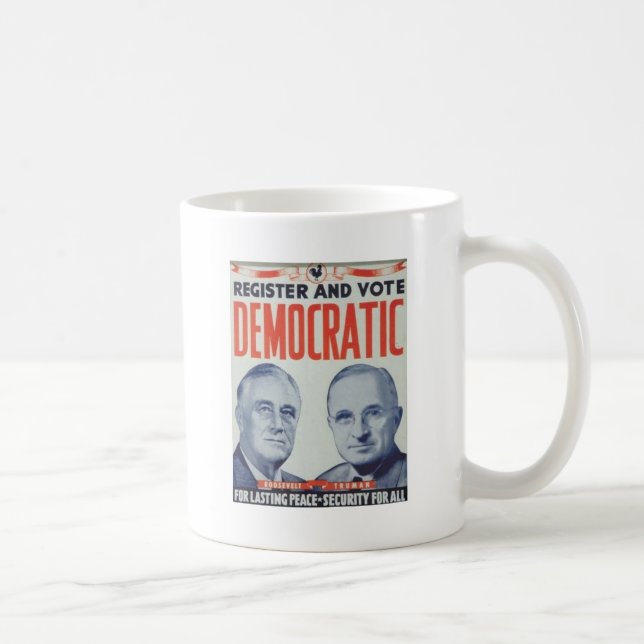 Roosevelt 1944 - Truman Kaffeetasse (Rechts)