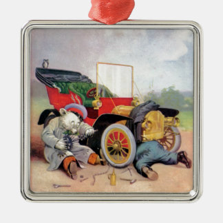 Roosevelt Bears Automechaniken. Ornament Aus Metall
