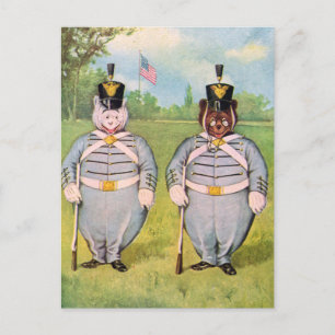 Roosevelt Bears in der Militärzeit Postkarte