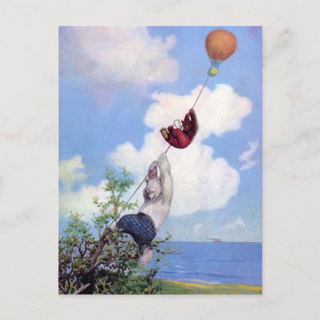 Roosevelt Bears von Ballon Postkarte (Vorderseite)