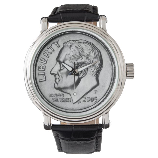 Roosevelt Dime Armbanduhr (Vorderseite)