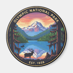 Roosevelt Elk Washington olympischer Nationalpark Magnet