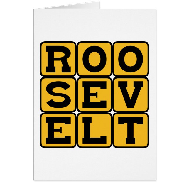 Roosevelt, Franklin oder Theodore (Vorne)