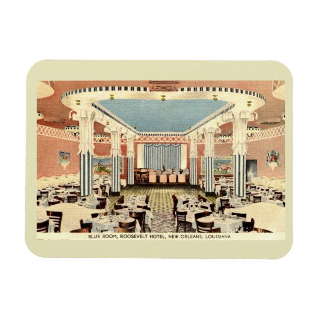 Roosevelt Hotel New Orleans Vintag Magnet (Horizontal)