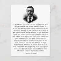 Roosevelt Inspirierend "Man in Arena"