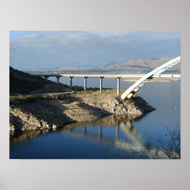 Roosevelt Lake Bridge, Arizona Poster (Vorne)