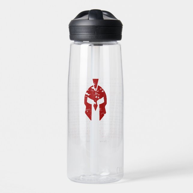 Roosevelt Man in the Arena Warrior Graphic in Red Trinkflasche (Vorne)