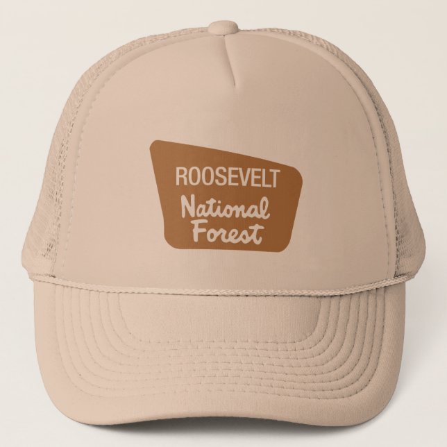 Roosevelt-staatlicher Wald (Zeichen) Truckerkappe (Vorderseite)