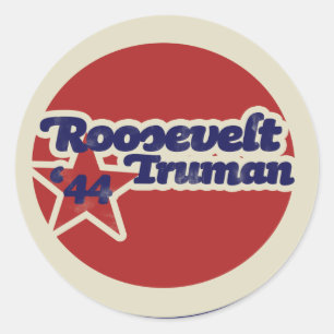 Roosevelt Truman 44 Runder Aufkleber