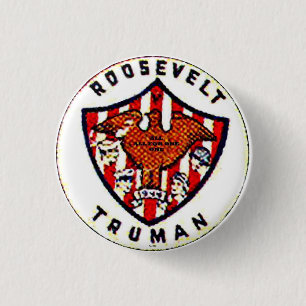 Roosevelt-Truman - Knopf Button