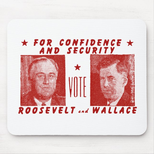 Roosevelt + Wallace, rot Mousepad (Vorne)