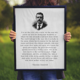 Roosevelts Mann in der Arena Poster