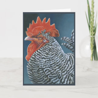 "Rooster 2"-Grußkarte Karte