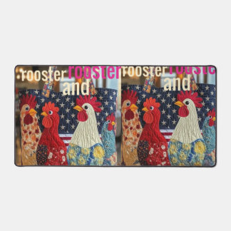 rooster and rooster schreibtischunterlage