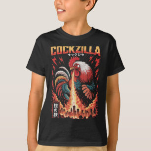 Rooster Art Japanesechicken Niedlich Chicken Lover T-Shirt