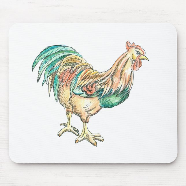 Rooster Art Mousepad (Vorne)